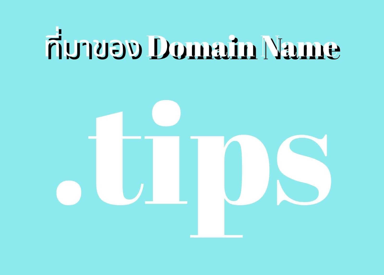 ที่มาของโดเมนเนม (Domain Name) .tips
