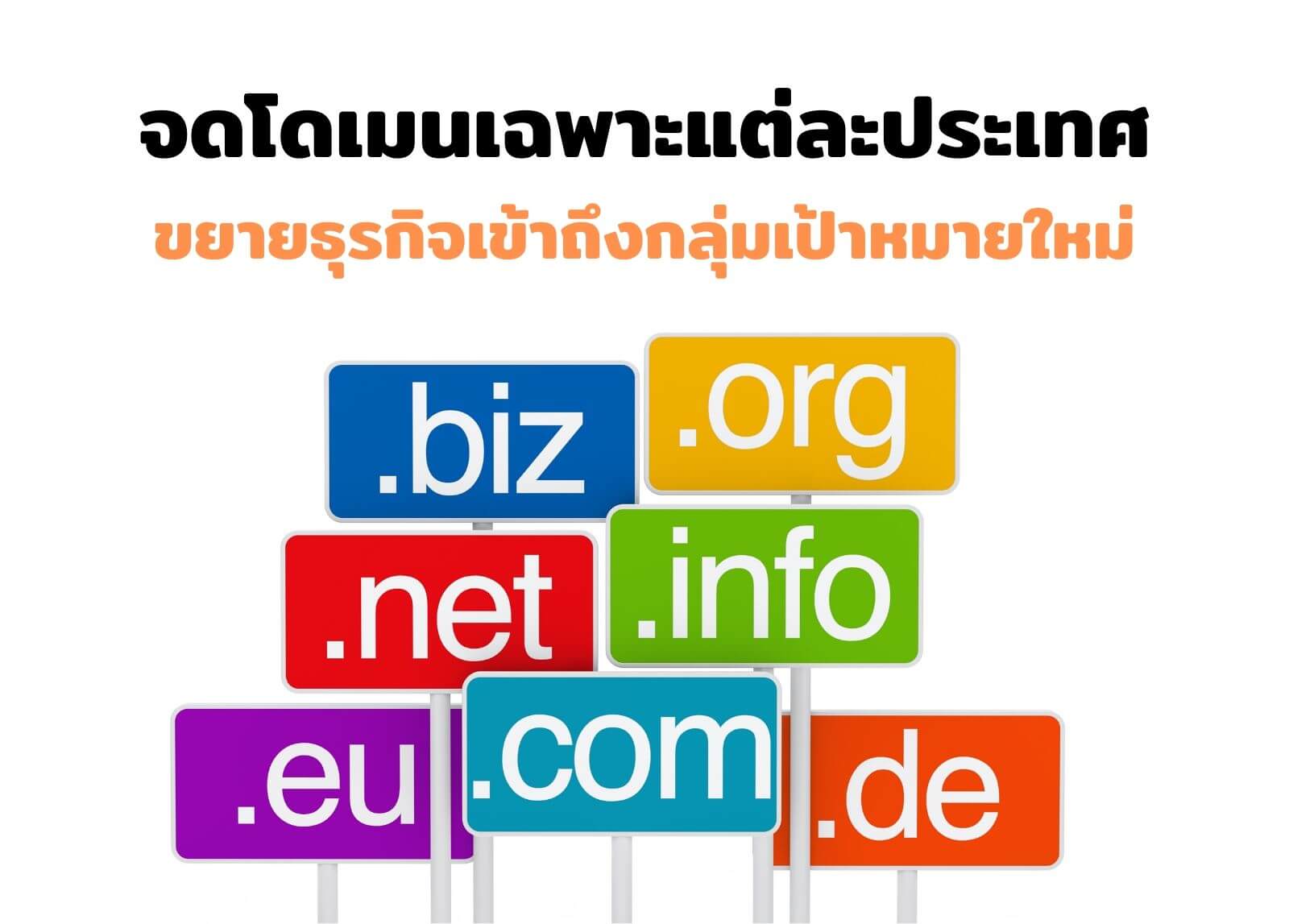 จดโดเมนเฉพาะแต่ละประเทศ ขยายธุรกิจเข้าถึงกลุ่มเป้าหมายใหม่

