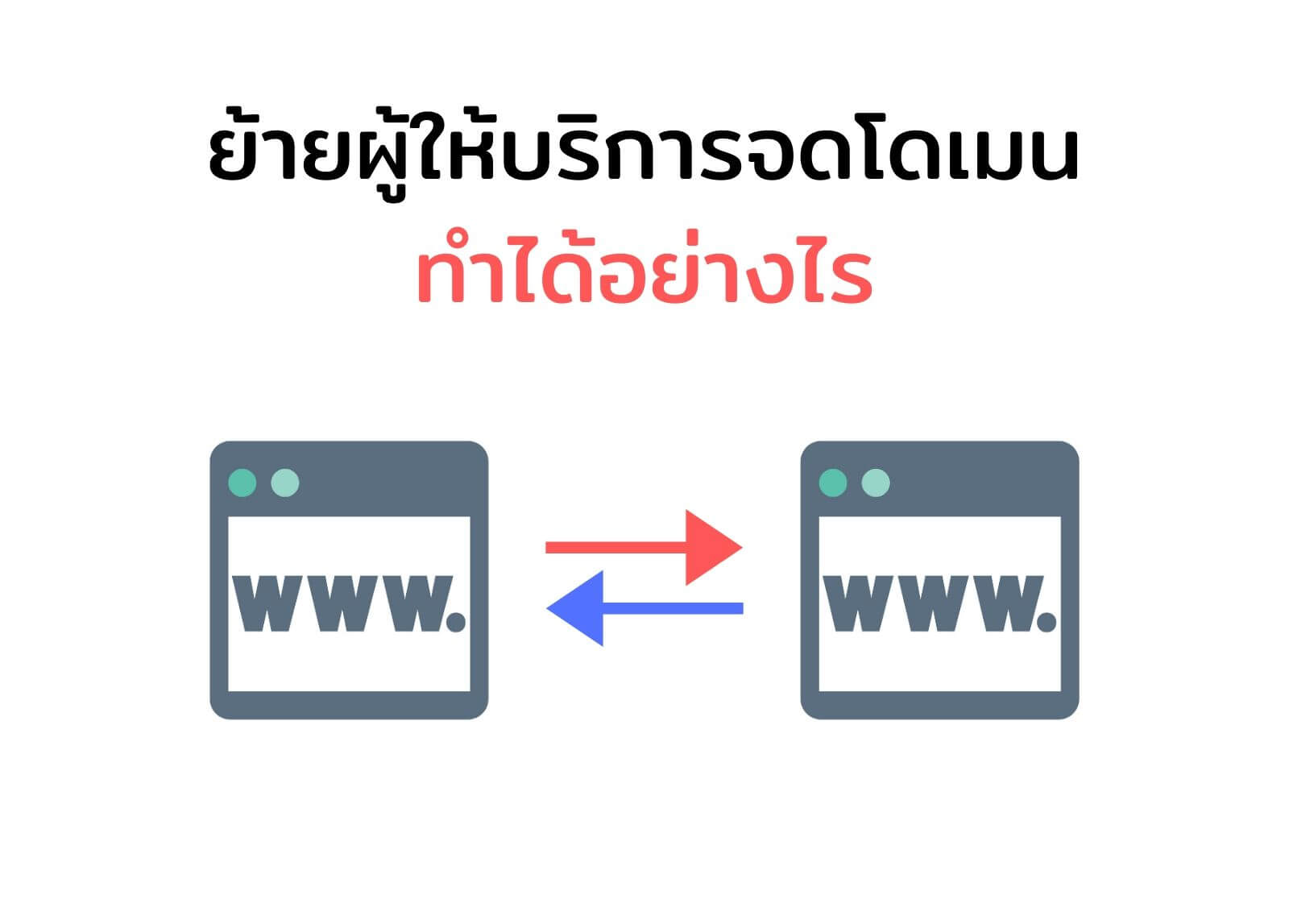 รอบรู้เรื่องโดเมน : ย้ายผู้ให้บริการจดโดเมน ทำได้อย่างไร
